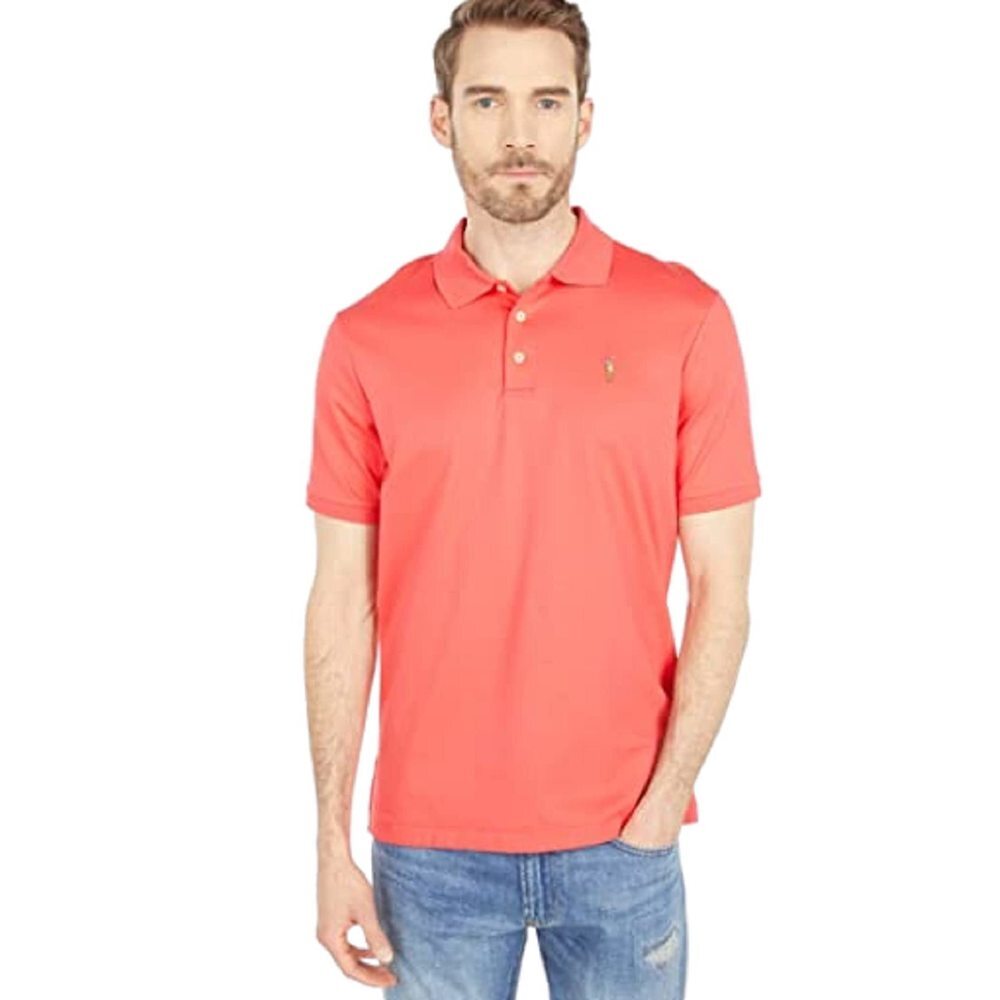 Polo Ralph Lauren RED Classic Fit Soft Cotton Polo Shirt Large